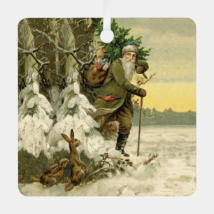 Vintage-Weihnachtsmann-Weihnachten-Victorian-Feier Ornament Aus Metall