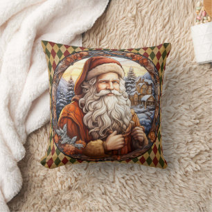 Vintage-Weihnachtsmann-Weihnachtsdekoration für Zu Kissen