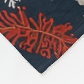 Vintage Weihnachtsmann Weihnachtskollektion Fleecedecke (Ecke)