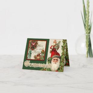 Vintage Weihnachtsmänner Elegante Foto Weihnachten