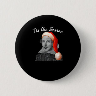 Vintage-Weihnachtsmannmütze Lustig ist die Jahresz Button