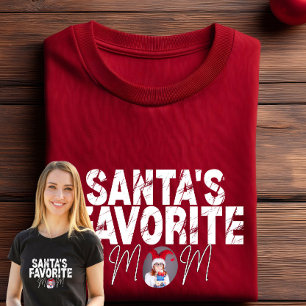 Vintage Weihnachtsmanns Lieblings-Mutter-Geschenk Tri-Blend Shirt