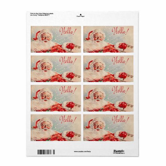 Vintage Weihnachtsmarken (Vorne)