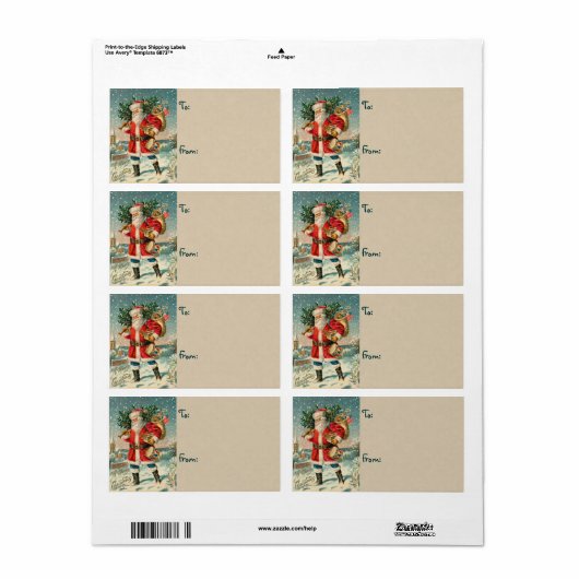 Vintage Weihnachtsmarken (Vorne)