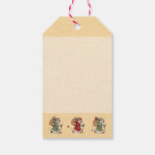 Vintage Weihnachtsmarken Geschenkanhänger (Rückseite)