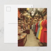 Vintage-Weihnachtsmode-Arcade Feiertagspostkarte (Vorne/Hinten)
