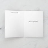 Vintage Weihnachtsmontage Feiertagskarte (Innenseite)