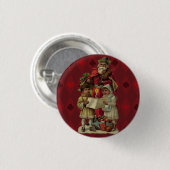 Vintage Weihnachtsmusik Button (Vorne & Hinten)