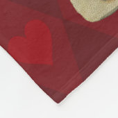 Vintage Weihnachtsmusik Fleecedecke (Ecke)