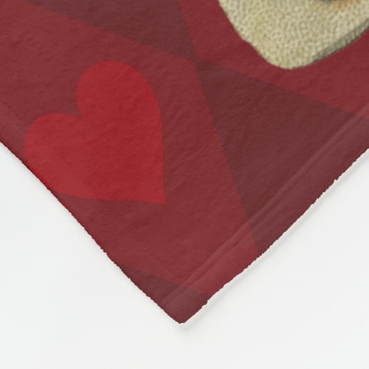 Vintage Weihnachtsmusik Fleecedecke (Ecke)