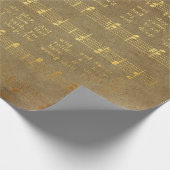 Vintage Weihnachtsmusik Geschenkpapier (Ecke)