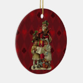 Vintage Weihnachtsmusik Keramik Ornament (Rechts)