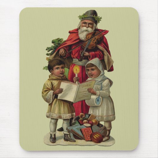 Vintage Weihnachtsmusik Mousepad (Vorne)