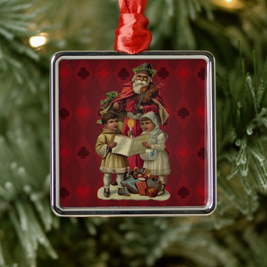 Vintage Weihnachtsmusik Ornament Aus Metall (Baum)