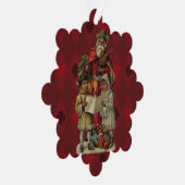 Vintage Weihnachtsmusik Ornament Karte (Rechts)