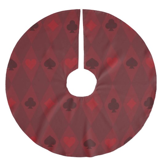 Vintage Weihnachtsmusik Polyester Weihnachtsbaumdecke (Vorderseite)