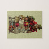 Vintage Weihnachtsmusik Puzzle (Horizontal)