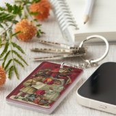 Vintage Weihnachtsmusik Schlüsselanhänger (Vorderseite rechts)