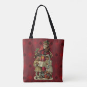 Vintage Weihnachtsmusik Tasche (Rückseite)