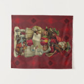 Vintage Weihnachtsmusik Wandteppich (Vorderseite (Horizontal))