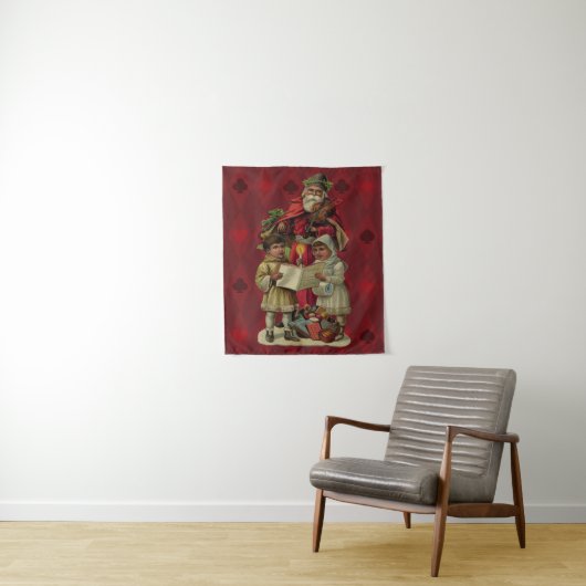 Vintage Weihnachtsmusik Wandteppich (Beispiel)