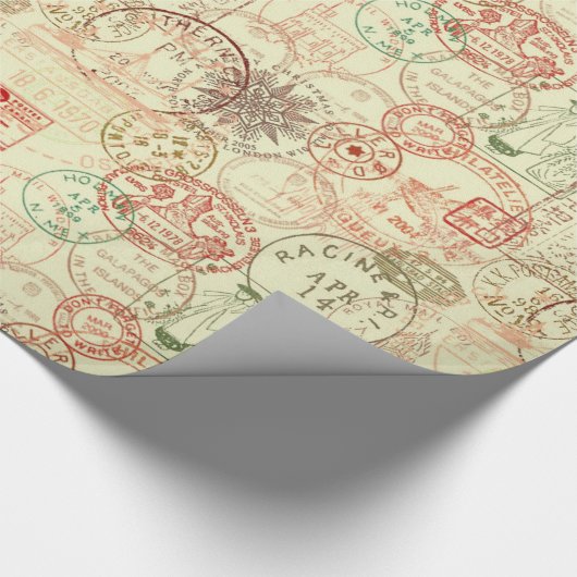 Vintage Weihnachtsmuster-Geschenk-Verpackung Geschenkpapier (Ecke)