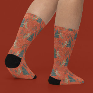 Vintage Weihnachtsmuster Socken