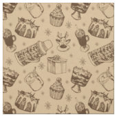 vintage Weihnachtsmuster Stoff (Muster)
