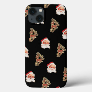 Vintage Weihnachtsmuster, Weihnachtsmann Case-Mate iPhone Hülle