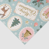 Vintage-Weihnachtsmuster-Wrap-Papier Seidenpapier (Detail)