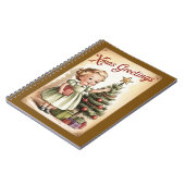 Vintage-Weihnachtsnotizbuch Notizblock (Linke Seite)