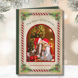Vintage-Weihnachtsnovelle-Foto-Feiertagsgruß Feiertagskarte