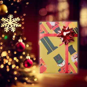 Vintage-Weihnachtsnussknacker Geschenkpapier