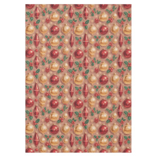 Vintage-Weihnachtsornamente Nahtloses Muster Tischdecke