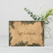 Vintage Weihnachtspapier-Brandstiftkarte (Stehend Vorderseite)