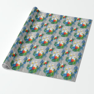 Vintage-Weihnachtspapier im Retro-Stil der 1950er Geschenkpapier