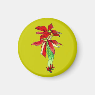 Vintage Weihnachtspixies Magnet