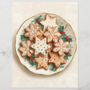 Vintage-Weihnachtsplätzchen-Scrapbook-Papier