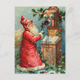Vintage-Weihnachtspostkarte Feiertagspostkarte