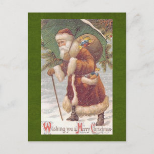 Vintage Weihnachtspostkarte Feiertagspostkarte