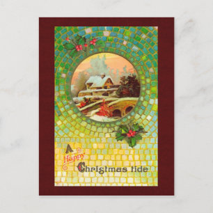 Vintage Weihnachtspostkarte Feiertagspostkarte