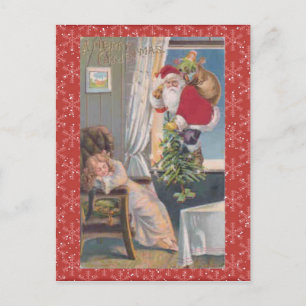 Vintage Weihnachtspostkarte Feiertagspostkarte