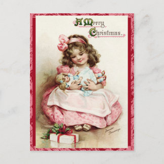 Vintage Weihnachtspostkarte Feiertagspostkarte