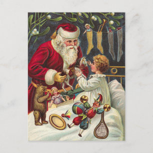 Vintage Weihnachtspostkarte Feiertagspostkarte