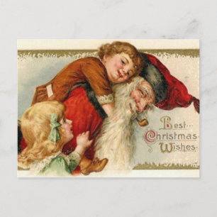 Vintage-Weihnachtspostkarte Feiertagspostkarte