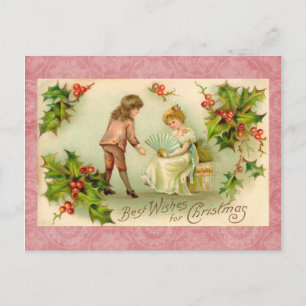 Vintage Weihnachtspostkarte Feiertagspostkarte