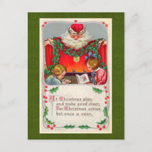 Vintage Weihnachtspostkarte Feiertagspostkarte