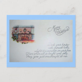 Vintage Weihnachtspostkarte Feiertagspostkarte