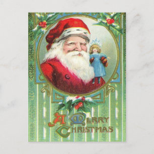 Vintage Weihnachtspostkarte Feiertagspostkarte