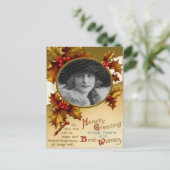 Vintage Weihnachtspostkarte Feiertagspostkarte (Stehend Vorderseite)